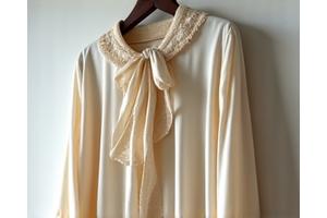 Delicada blusa vintage con estampado floral