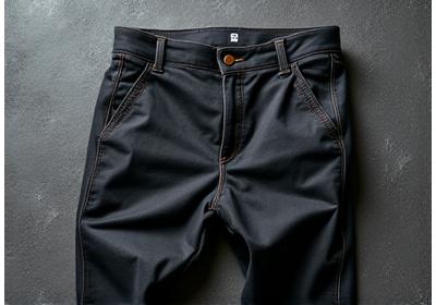 Imagen de un pantalón de tela arrugado.