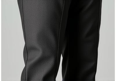 Imagen del mismo pantalón con un pliegue perfecto.