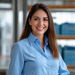 Retrato de Ana López, coordinadora operativa de Sol y Luna Tintorería